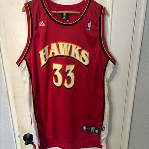 Vintage NBA Atlanta Hawks #33 Sheldon Williams Adidas Jersey